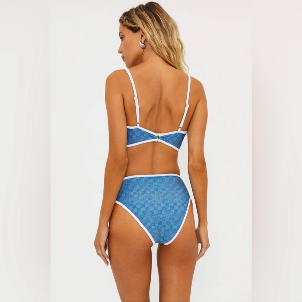 NWT Beach Riot DENIM DAZE Estelle Bikini Swim Top and Bottom Sz S - Picture 12 of 12